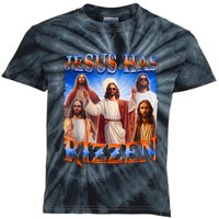 Jesus Has Rizzen Funny Christian Quote For Religion Lovers Kids Tie-Dye T-Shirt