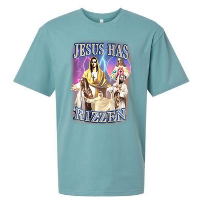 Jesus Has Rizzen Sueded Cloud Jersey T-Shirt