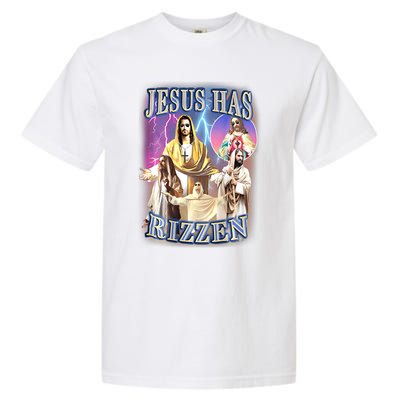 Jesus Has Rizzen Garment-Dyed Heavyweight T-Shirt