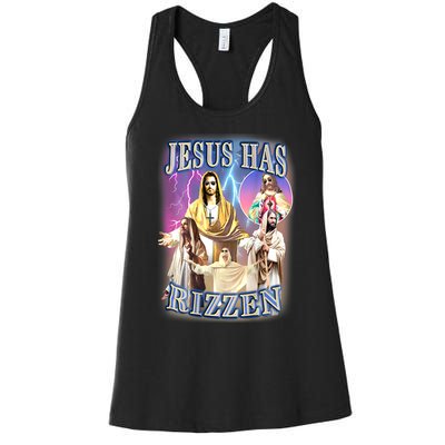 Jesus Has Rizzen Women's Racerback Tank