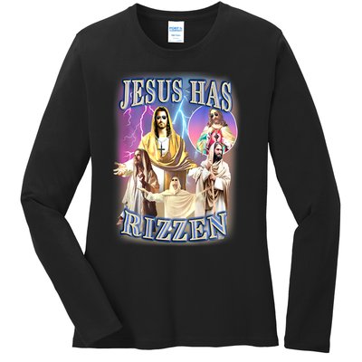 Jesus Has Rizzen Ladies Long Sleeve Shirt