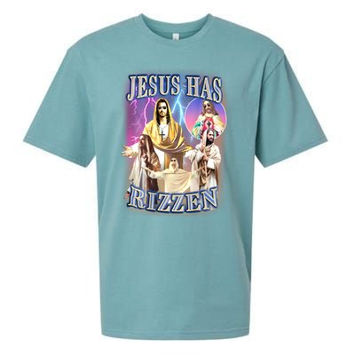 Jesus Has Rizzen Sueded Cloud Jersey T-Shirt