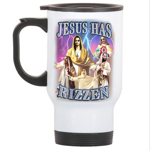 Jesus Has Rizzen Stainless Steel Travel Mug