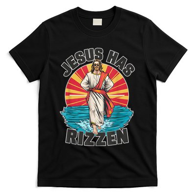 Jesus Has Rizzen Wear Design Funny Easter Sunday T-Shirt
