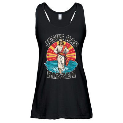 Jesus Has Rizzen Wear Design Funny Easter Sunday Ladies Essential Flowy Tank