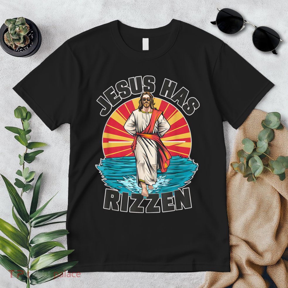 Jesus Has Rizzen Wear Design Funny Easter Sunday Premium T-Shirt