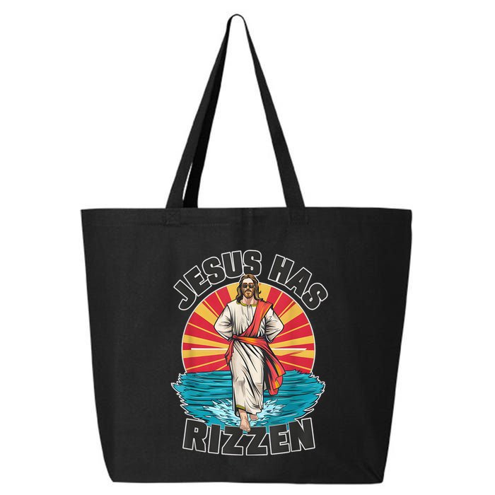 Jesus Has Rizzen Wear Design Funny Easter Sunday 25L Jumbo Tote