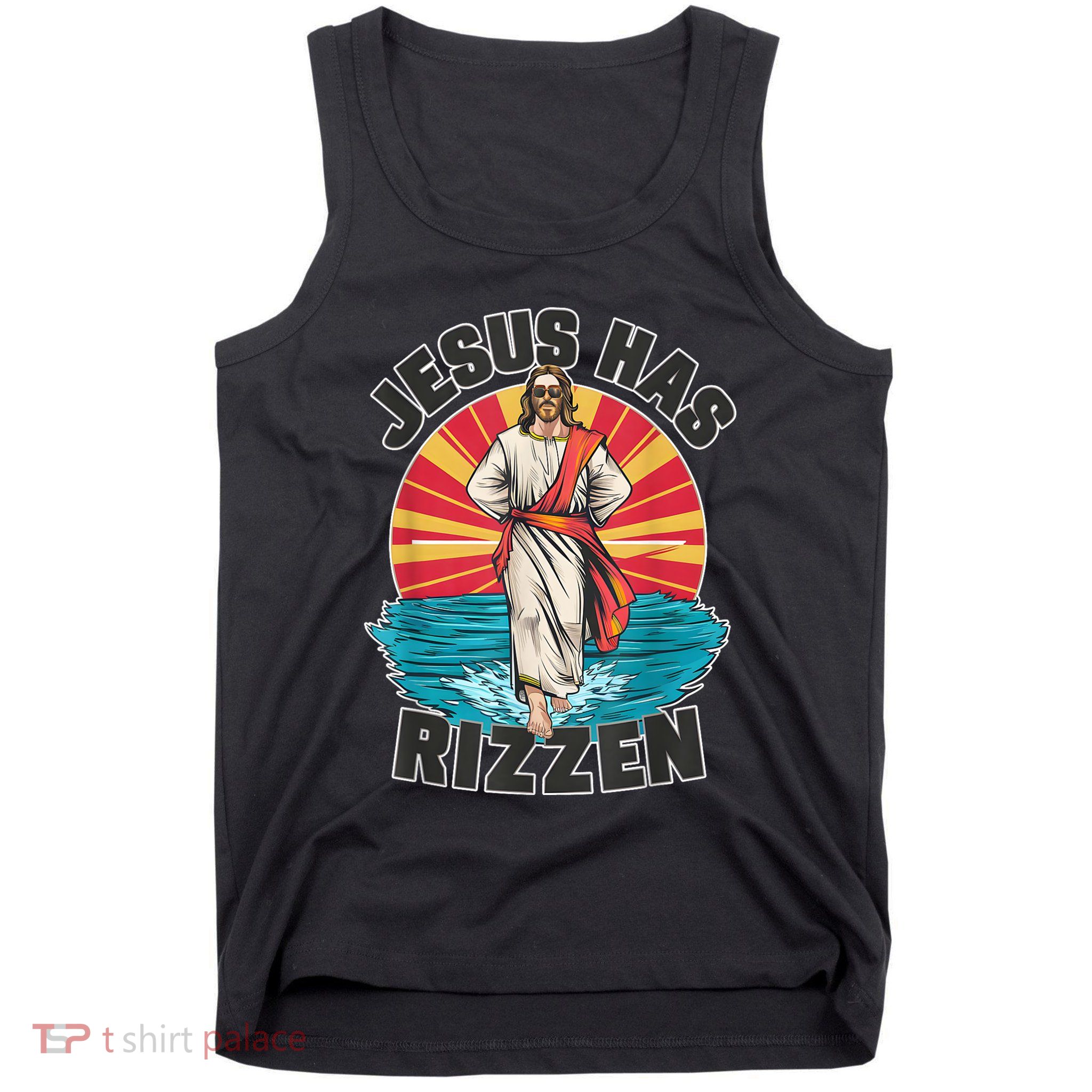 Jesus Has Rizzen Wear Design Funny Easter Sunday Tank Top