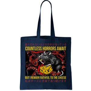 Japanese Horror Rat Retro Countless Horrors Await Tote Bag