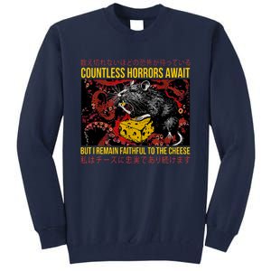 Japanese Horror Rat Retro Countless Horrors Await Tall Sweatshirt