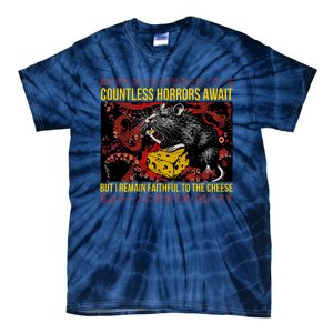 Japanese Horror Rat Retro Countless Horrors Await Tie-Dye T-Shirt