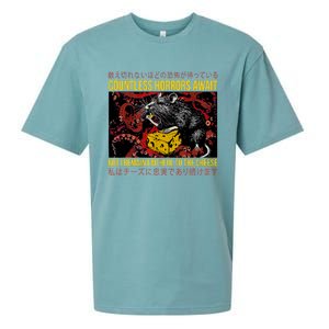 Japanese Horror Rat Retro Countless Horrors Await Sueded Cloud Jersey T-Shirt