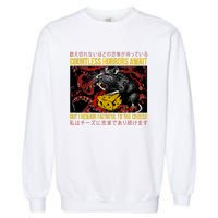 Japanese Horror Rat Retro Countless Horrors Await Garment-Dyed Sweatshirt