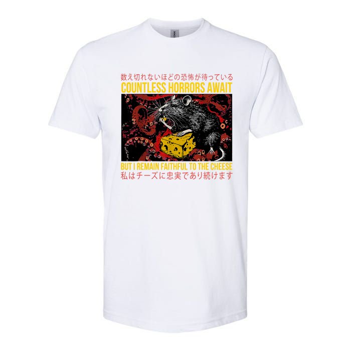 Japanese Horror Rat Retro Countless Horrors Await Softstyle CVC T-Shirt