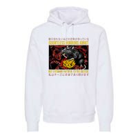 Japanese Horror Rat Retro Countless Horrors Await Premium Hoodie