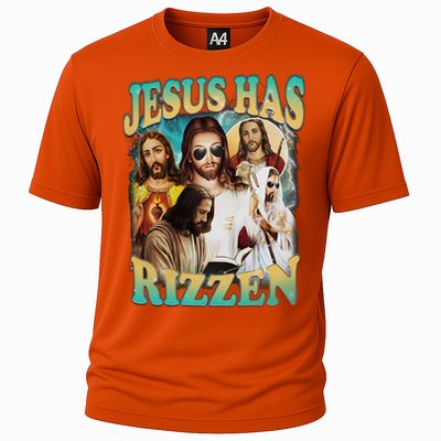 Jesus Has Rizzen Cooling Performance Crew T-Shirt