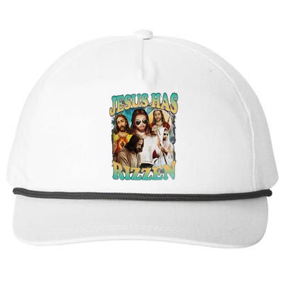 Jesus Has Rizzen Snapback Five-Panel Rope Hat