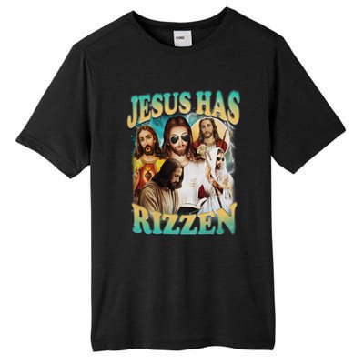 Jesus Has Rizzen Tall Fusion ChromaSoft Performance T-Shirt