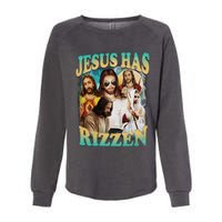 Jesus Has Rizzen Womens California Wash Sweatshirt