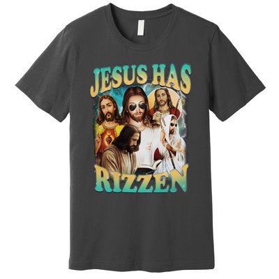 Jesus Has Rizzen Premium T-Shirt