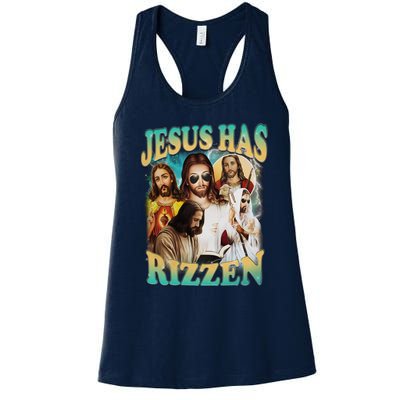 Jesus Has Rizzen Women's Racerback Tank