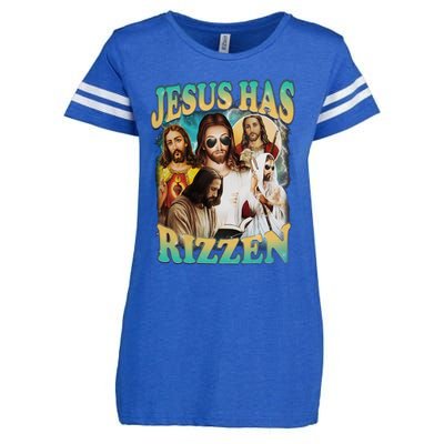 Jesus Has Rizzen Enza Ladies Jersey Football T-Shirt