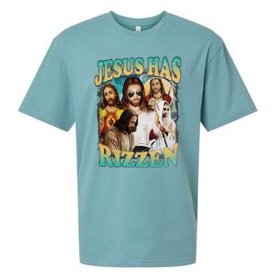 Jesus Has Rizzen Sueded Cloud Jersey T-Shirt