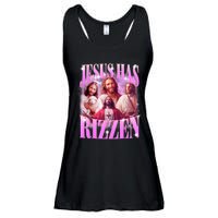 Jesus Has Rizzen Vintage Christian Jesus Playing Basketball Ladies Essential Flowy Tank