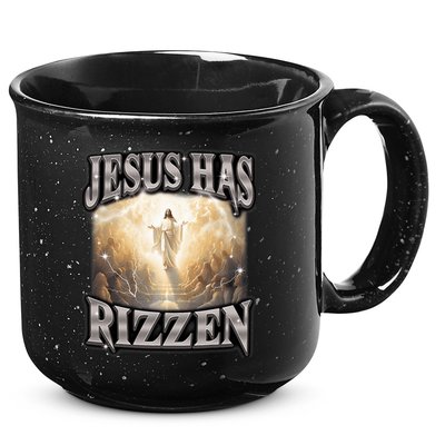Jesus Has Rizzen Vintage Christian Design Jesus 15oz Campfire Ceramic Mug
