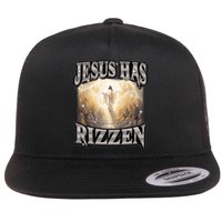 Jesus Has Rizzen Vintage Christian Design Jesus Flatbill Hat