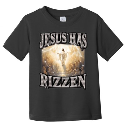 Jesus Has Rizzen Vintage Christian Design Jesus Toddler T-Shirt