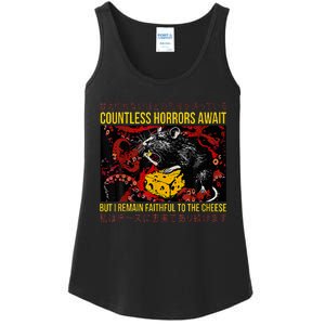 Japanese Horror Rat Retro Countless Horrors Await Ladies Essential Tank