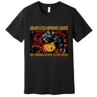 Japanese Horror Rat Retro Countless Horrors Await Premium T-Shirt