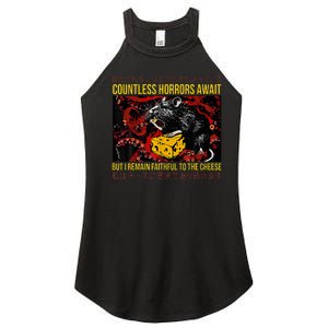 Japanese Horror Rat Retro Countless Horrors Await Women's Perfect Tri Rocker Tank