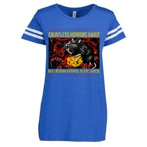 Japanese Horror Rat Retro Countless Horrors Await Enza Ladies Jersey Football T-Shirt