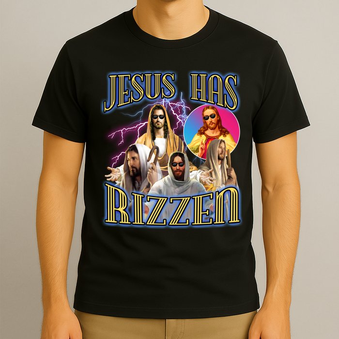 Jesus Has Rizzen Christian Faith T-Shirt