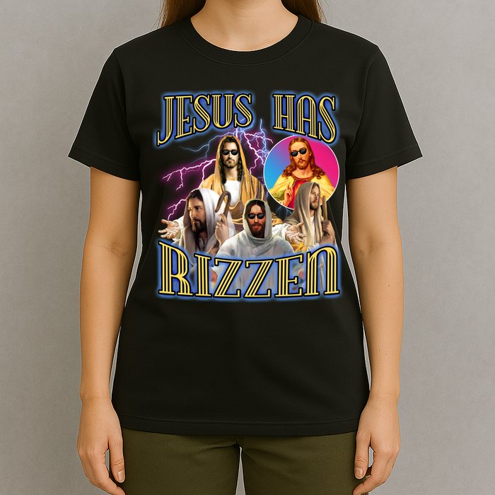 Jesus Has Rizzen Christian Faith T-Shirt