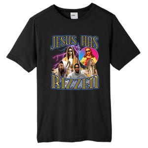 Jesus Has Rizzen Christian Faith Tall Fusion ChromaSoft Performance T-Shirt