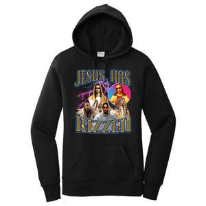 Jesus Has Rizzen Christian Faith Women's Pullover Hoodie