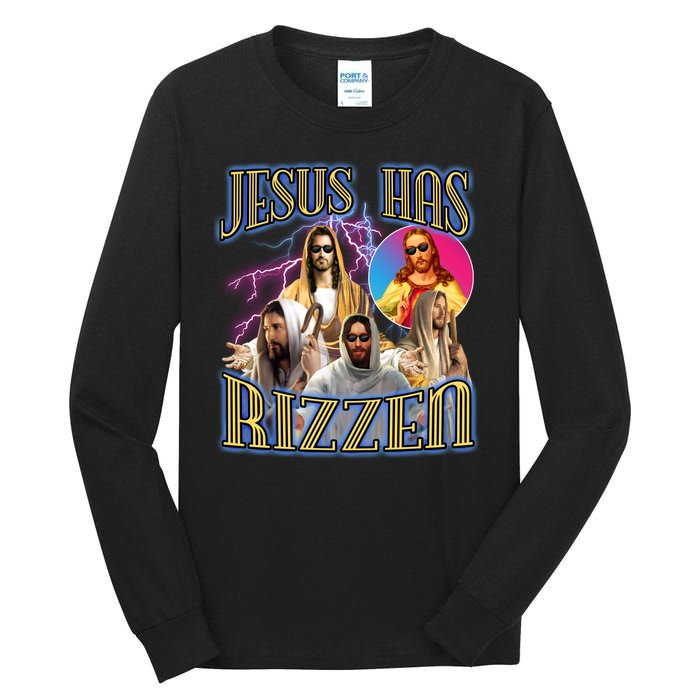 Jesus Has Rizzen Christian Faith Tall Long Sleeve T-Shirt