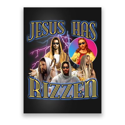 Jesus Has Rizzen Christian Faith Poster