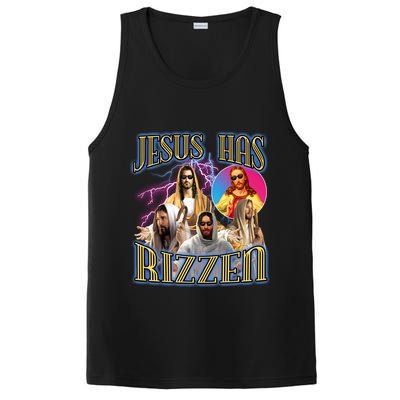 Jesus Has Rizzen Christian Faith PosiCharge Competitor Tank