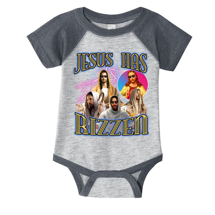 Jesus Has Rizzen Christian Faith Infant Baby Jersey Bodysuit