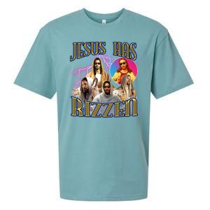 Jesus Has Rizzen Christian Faith Sueded Cloud Jersey T-Shirt