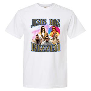 Jesus Has Rizzen Christian Faith Garment-Dyed Heavyweight T-Shirt