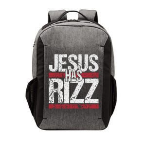 Jesus Has Rizz Simple Christian Faith Believer God Quote Vector Backpack