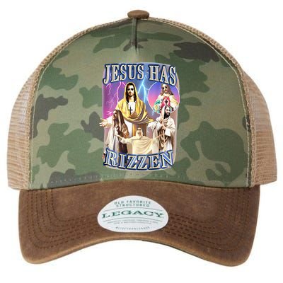 jesus has rizzen  Legacy Tie Dye Trucker Hat