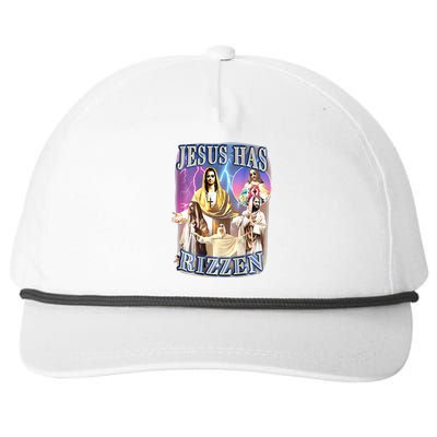 jesus has rizzen  Snapback Five-Panel Rope Hat