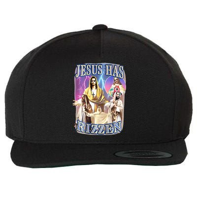 jesus has rizzen  Wool Snapback Cap