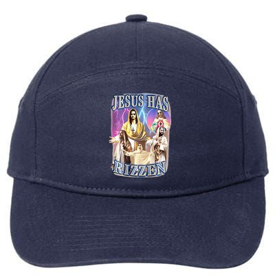 jesus has rizzen  7-Panel Snapback Hat